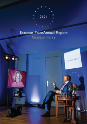 cover annual report Erasmus Prize 2021 Grayson Perry Laureate